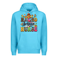 Ocean Blue nacho average nurse Premium Hoodie - LillyAllenDesigns