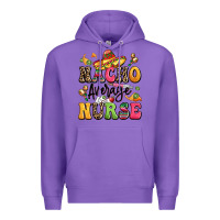 Purple nacho average nurse Premium Hoodie - LillyAllenDesigns