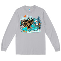 Moon Dust winter hearts with snowmans Long Sleeve Tee - AdoDesignShop