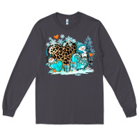 Smoke winter hearts with snowmans Long Sleeve Tee - AdoDesignShop