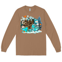 Toasted Coconut winter hearts with snowmans Long Sleeve Tee - AdoDesignShop