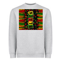 Heather Grey black license letters Heavyweight Sweatshirt - Zillion Design Studio