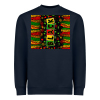 Navy black license letters Heavyweight Sweatshirt - Zillion Design Studio