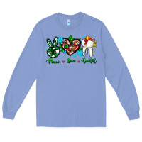 Peace Love Dental For Christmas Long Sleeve Tee | Teevron