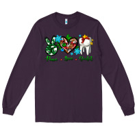 Plum peace love dental for Christmas Long Sleeve Tee - AdoDesignShop