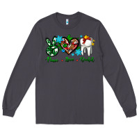 Smoke peace love dental for Christmas Long Sleeve Tee - AdoDesignShop