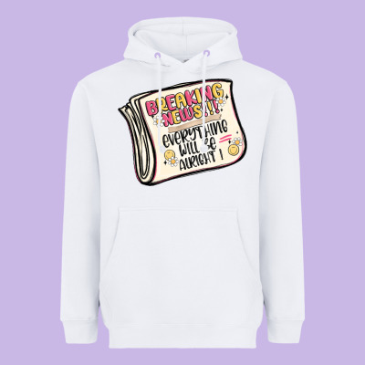 Breaking News Everything Will Be Alright Heavyweight Hoodie Designed By Maliassmallbusiness
