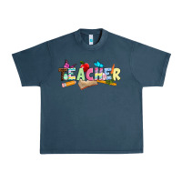 Midnight Navy Easter Teacher Easter Day Urban Heavy Tee - Neo Western