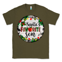 Army Green christmas  cookie and light santas favorite   son Classic Tee - AdoDesignShop