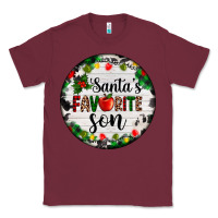 Burgundy christmas  cookie and light santas favorite   son Classic Tee - AdoDesignShop