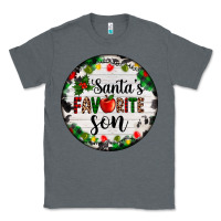 Charcoal Heather christmas  cookie and light santas favorite   son Classic Tee - AdoDesignShop