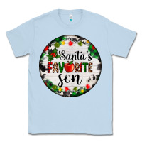 Dusty Blue christmas  cookie and light santas favorite   son Classic Tee - AdoDesignShop