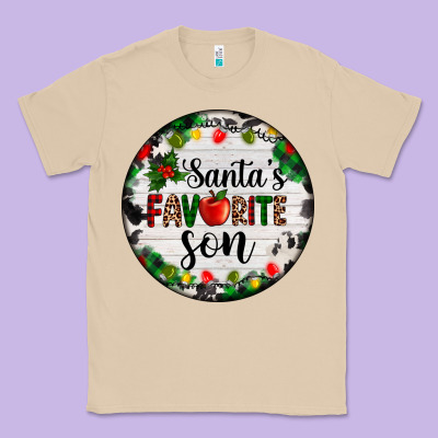 Christmas  Cookie And Light Santas Favorite   Son Classic Tee Designed By Adodesignshop