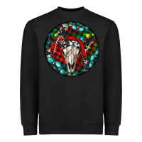 Black Christmas skull Heavyweight Sweatshirt - RanaPortraitStore