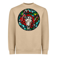 Mushroom Christmas skull Heavyweight Sweatshirt - RanaPortraitStore