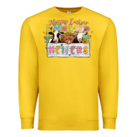 Lemon happy easter heifers Premium Sweatshirt - MaliasSmallBusiness