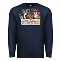 Navy happy easter heifers Premium Sweatshirt - MaliasSmallBusiness
