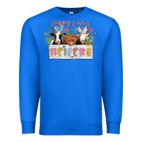 True Royal happy easter heifers Premium Sweatshirt - MaliasSmallBusiness