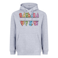Heather Grey custom crayons Heavyweight Hoodie - MaliasSmallBusiness
