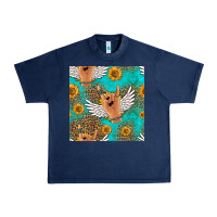 Navy rock n roll hands seamless pattern Urban Heavy Tee - HRA Design Shop