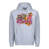 Heather Grey hola bitchachos mexico cinco de mayo Premium Hoodie - LillyAllenDesigns