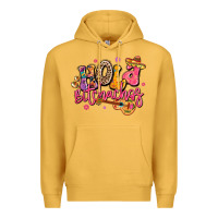 Mustard hola bitchachos mexico cinco de mayo Premium Hoodie - LillyAllenDesigns
