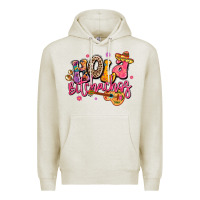 Oatmeal Heather hola bitchachos mexico cinco de mayo Premium Hoodie - LillyAllenDesigns