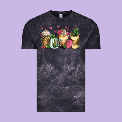 Cactus Coffee Cups Vintage Tee Designed By Zillion Design Studio