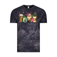 Cloud Black cactus coffee cups Vintage Tee - Zillion Design Studio