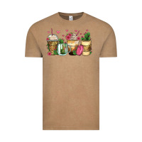 Vintage Coffee cactus coffee cups Vintage Tee - Zillion Design Studio