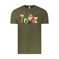 Vintage Olive cactus coffee cups Vintage Tee - Zillion Design Studio