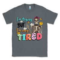 Charcoal Heather im trying but im very tired Classic Tee - Artiststas