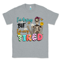 Heather Grey im trying but im very tired Classic Tee - Artiststas