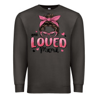 Smoke one loved mama messy bun Premium Sweatshirt - MaliasSmallBusiness