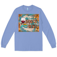 Colony Blue all i need are books and wine Long Sleeve Tee - JahusDesignShop