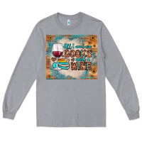 Heather Grey all i need are books and wine Long Sleeve Tee - JahusDesignShop