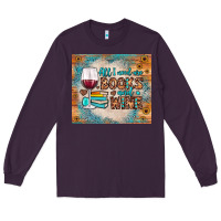 Plum all i need are books and wine Long Sleeve Tee - JahusDesignShop