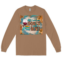 Toasted Coconut all i need are books and wine Long Sleeve Tee - JahusDesignShop