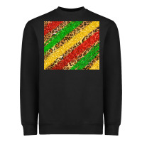 Black african colors leopard Heavyweight Sweatshirt - Zillion Design Studio