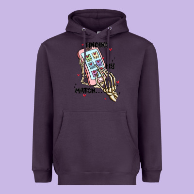 Finding My Match Heavyweight Hoodie Designed By Maliassmallbusiness