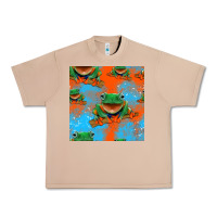 Burro funny frogs seamless pattern Urban Heavy Tee - HRA Design Shop