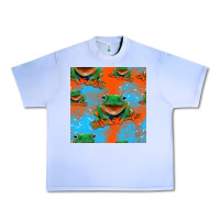 Grape Ice funny frogs seamless pattern Urban Heavy Tee - HRA Design Shop
