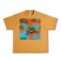 Peanut Butter funny frogs seamless pattern Urban Heavy Tee - HRA Design Shop