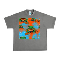 Tornado funny frogs seamless pattern Urban Heavy Tee - HRA Design Shop