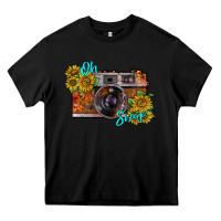 Black oh snap Heavy Core Tee - RacoonDesign