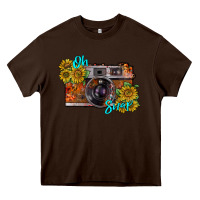 Chocolate Brown oh snap Heavy Core Tee - RacoonDesign