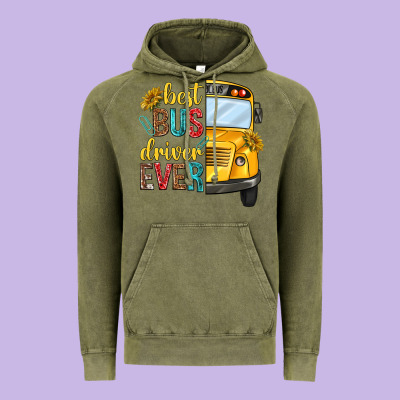 Best Bus Driver Ever Vintage Hoodie Designed By Texasbilliewilder