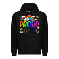 Black proud ally Premium Hoodie - LillyAllenDesigns