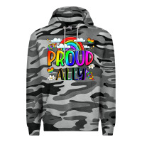 Slate Camo proud ally Premium Hoodie - LillyAllenDesigns