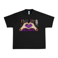 Black this girl loves halloween Urban Heavy Tee - CowhideDigitalArt